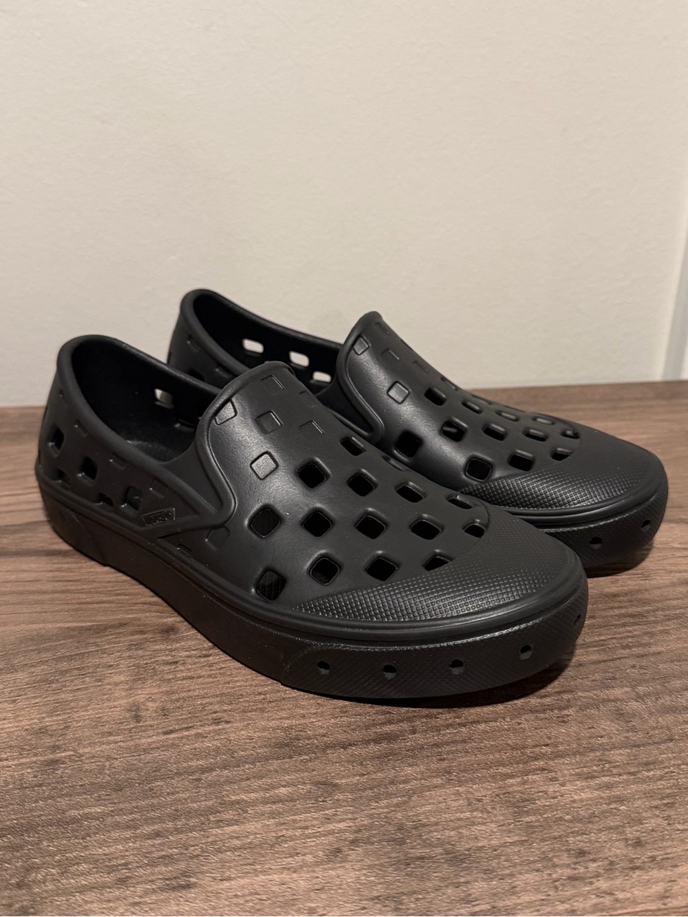 Vans Kids Black Trek Slip-On Shoes